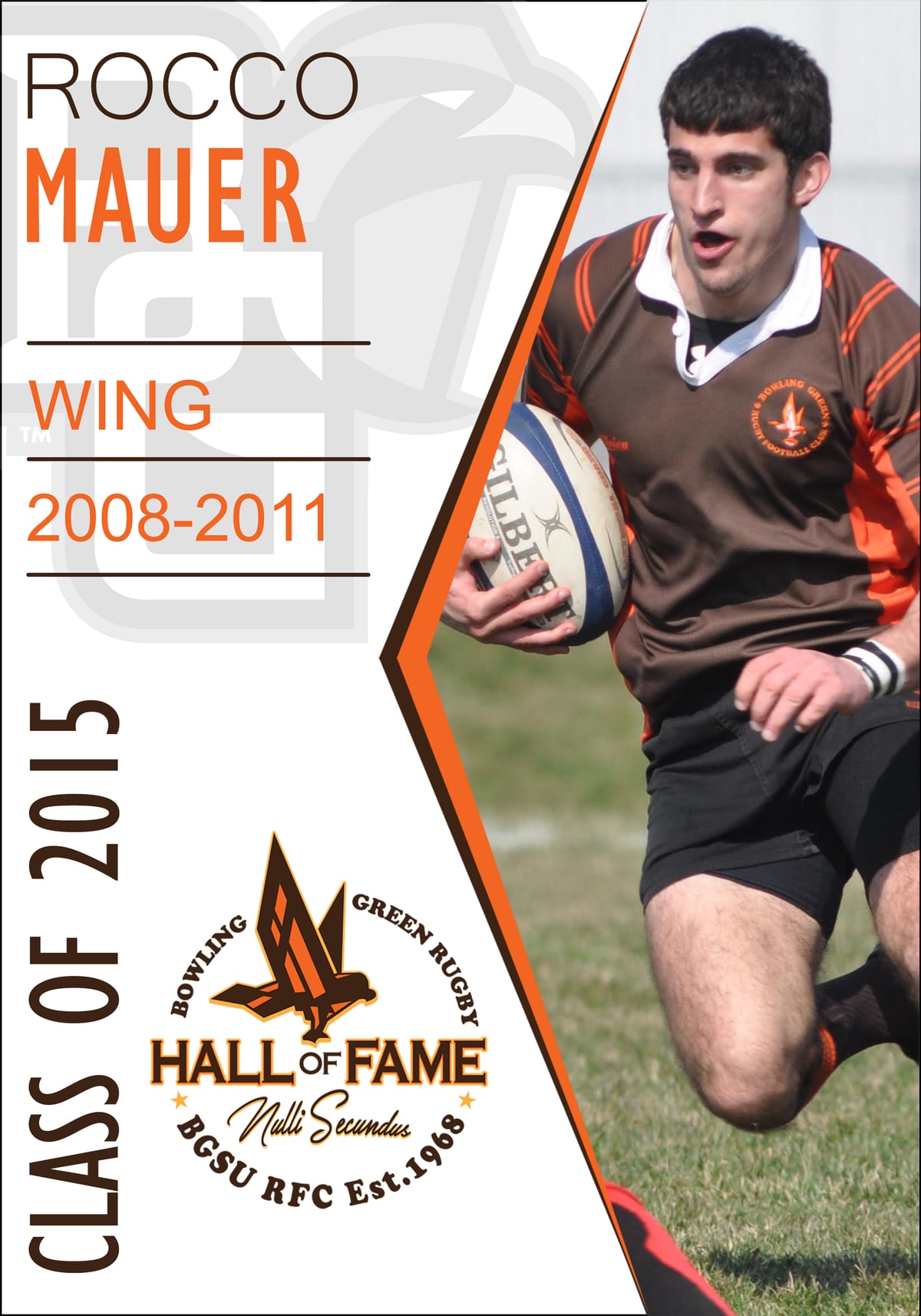 Hall of Fame plaque for Rocco Mauer, Class of 2015