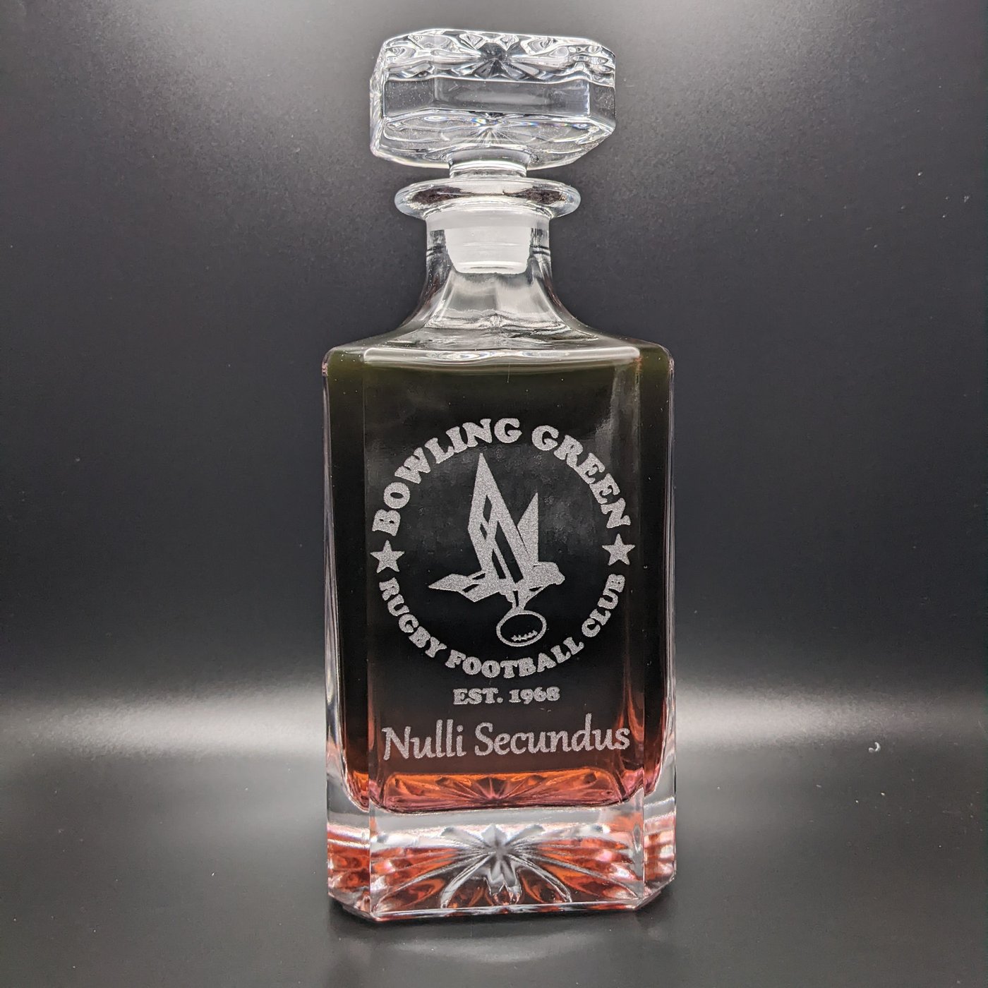 BGRFC Etched Decanter